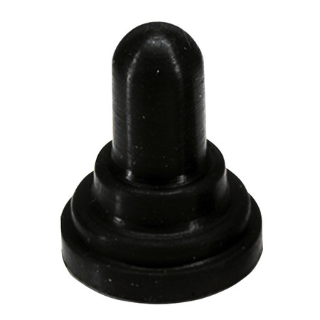 PANELTRONICS Rubber Boot Round Shape 23/32 Dia 7/8 H Black 048-015